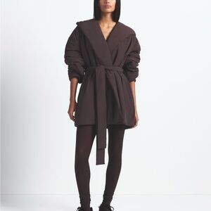 NikeSKIMS Phoenix Woven Nylon Wrap Coat